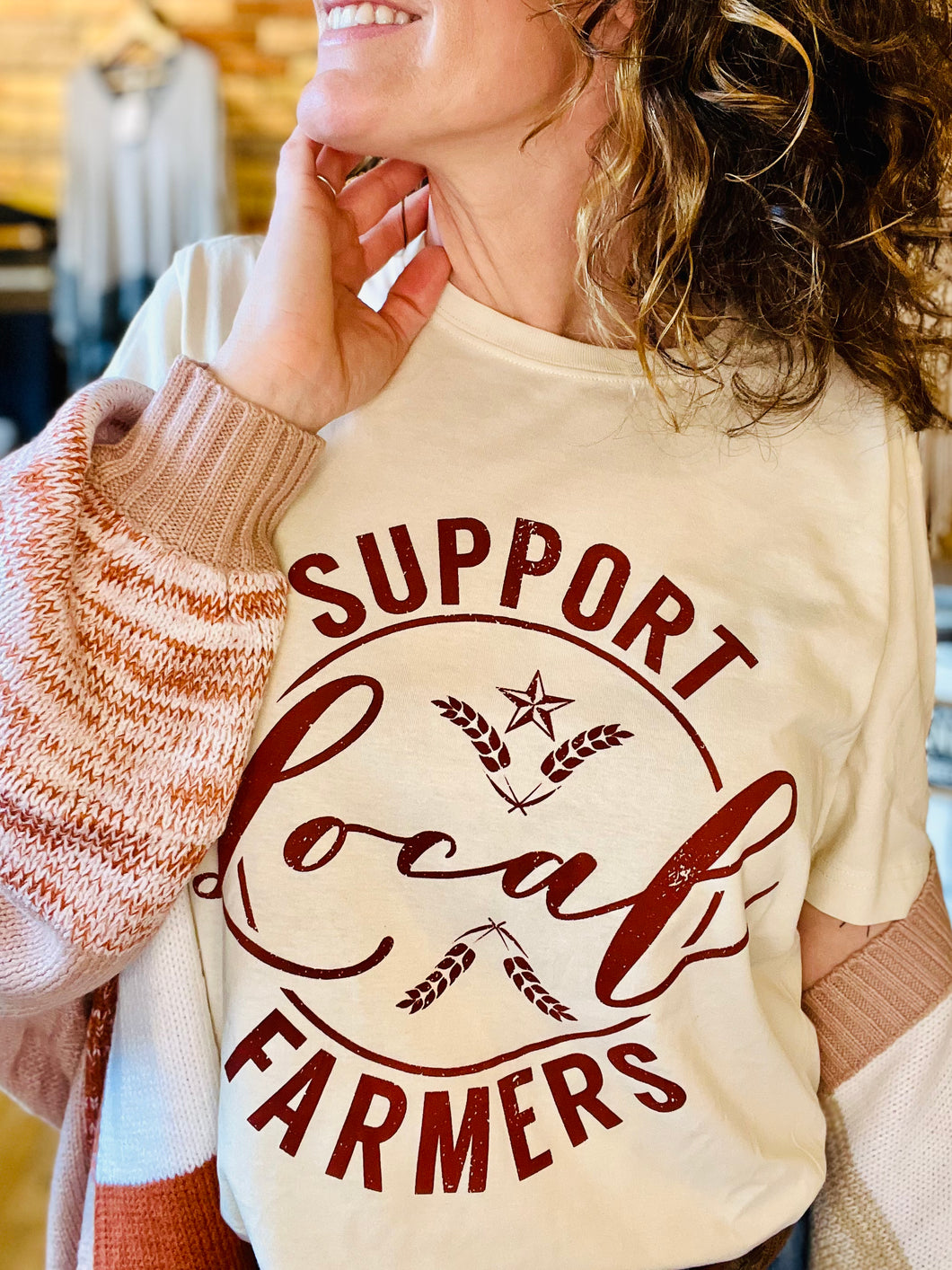 Support Local Farmers Graphic