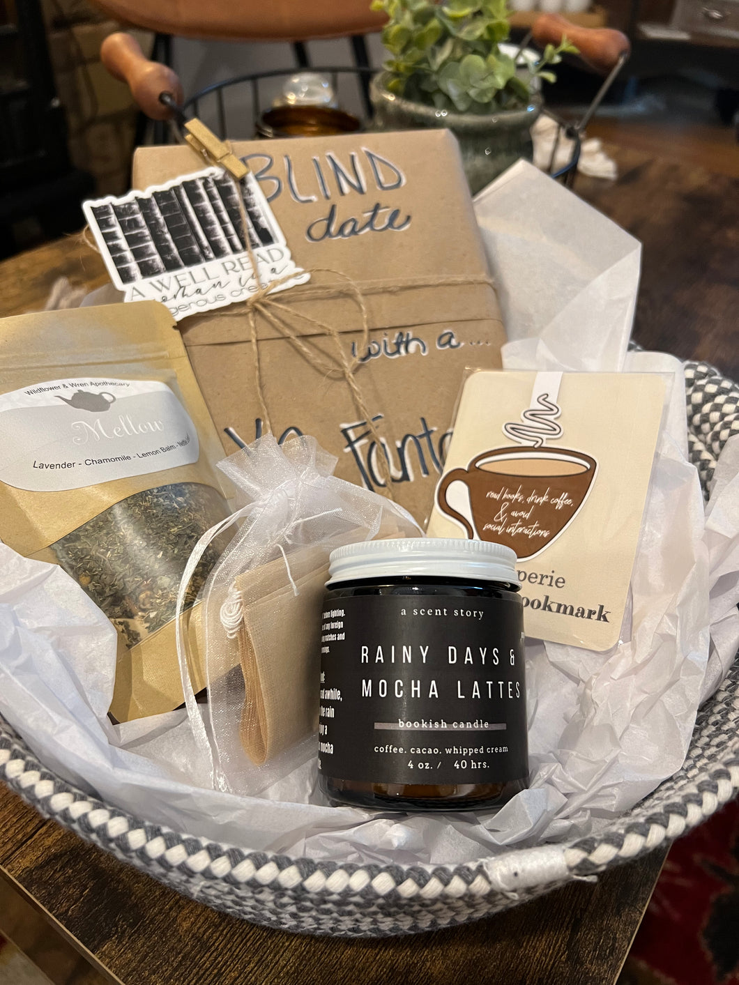 Blind Date with a Book-Book Lovers Basket