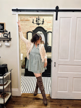 Load image into Gallery viewer, Tie Front Tiered Dress
