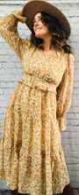 Load image into Gallery viewer, Ruffle Paisley Midi Dress
