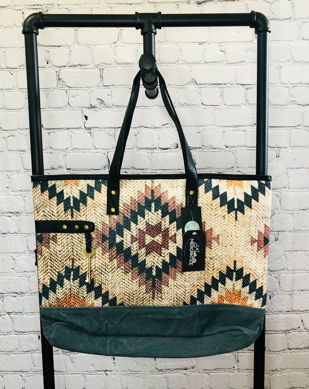 Medallion Upcycled Canvas Tote